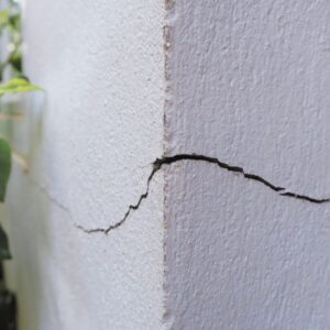 Cracks in exterior wall